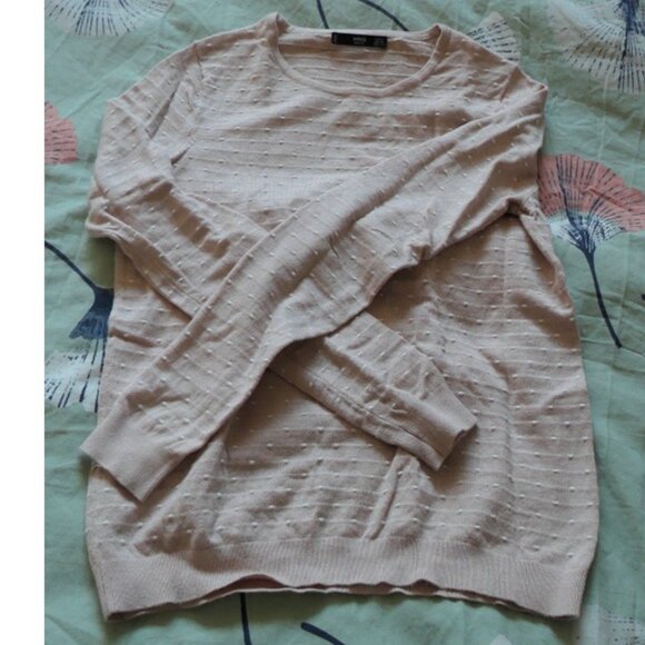 Pink sweater with white polka dots, Mango MNG, size XS - Picture 6 of 8